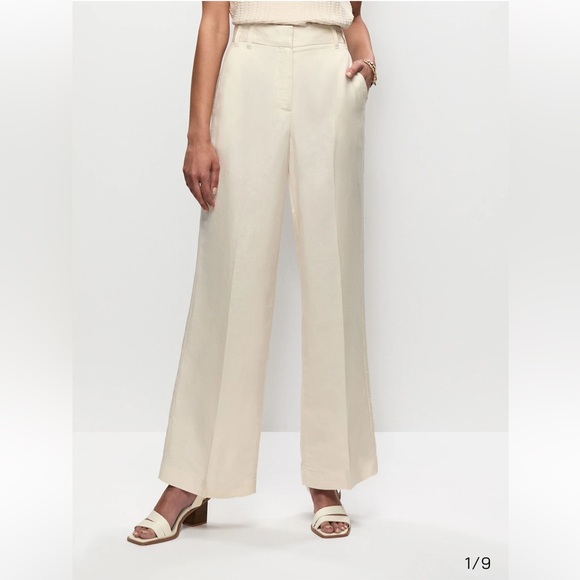 MELANIE LYNE NWT Linnen Blend Pants. Size 2 - Picture 7 of 8